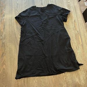 Old Navy T-Shirt Mini Dress Short Sleeve Crewneck Pullover Cotton Black Size L